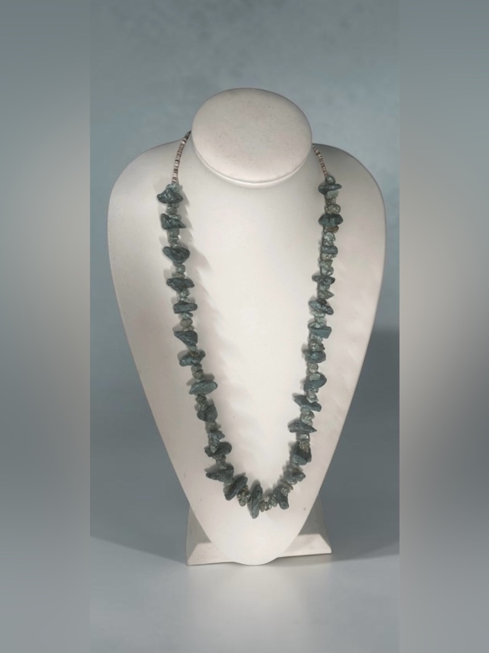 Vintage Turquoise Nugget Necklace - Bohemian Statement Piece 145 grams